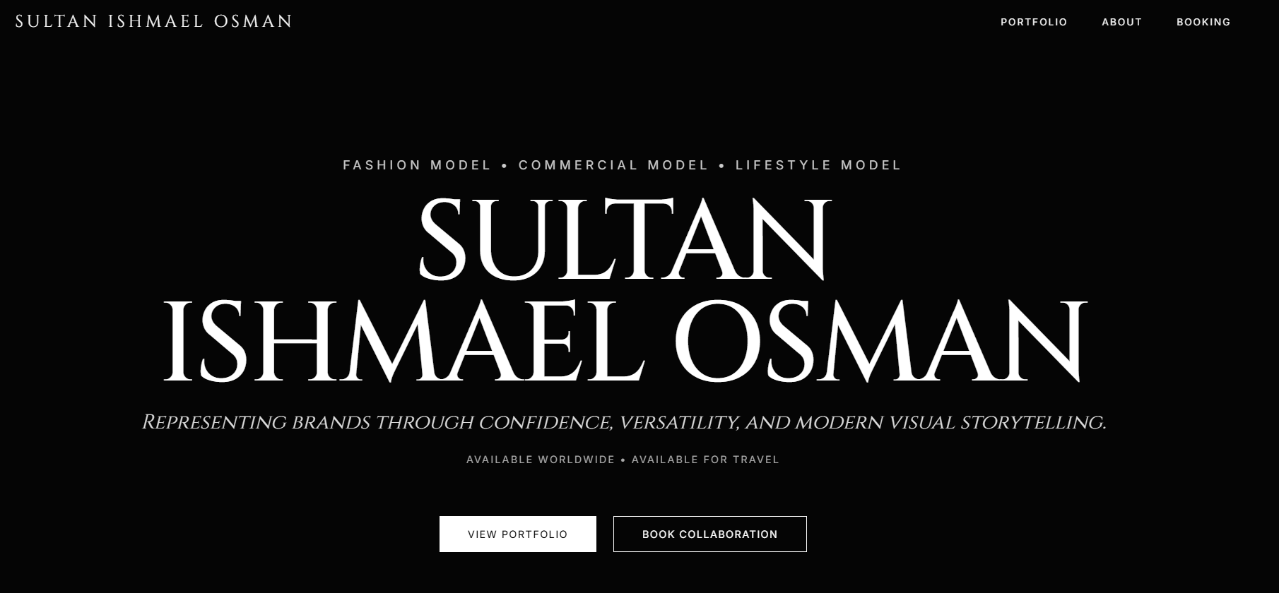 Sultan Ishmael Osman desktop view